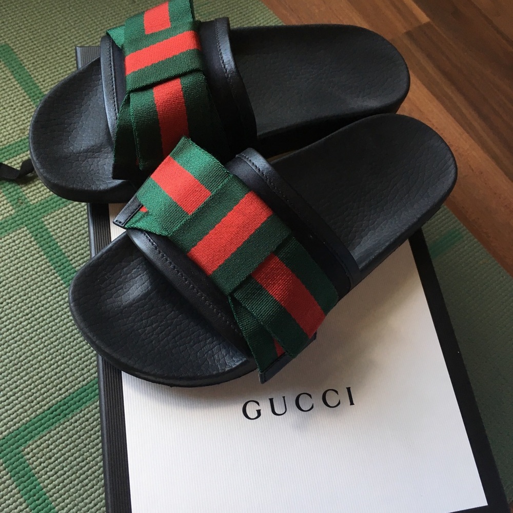Gucci women’s Slides w/ Satin Bow